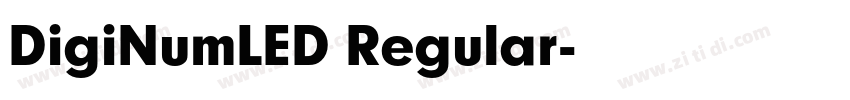 DigiNumLED Regular字体转换
